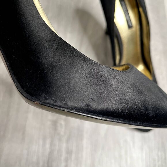 Dolce Gabbana Crystal Satin Pumps - Picture 6 of 12